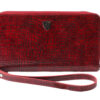 A Class Hakiki Deri Kadın Parlak Klaç Çanta-El Çantası 22,5x13x5 Cm - Red