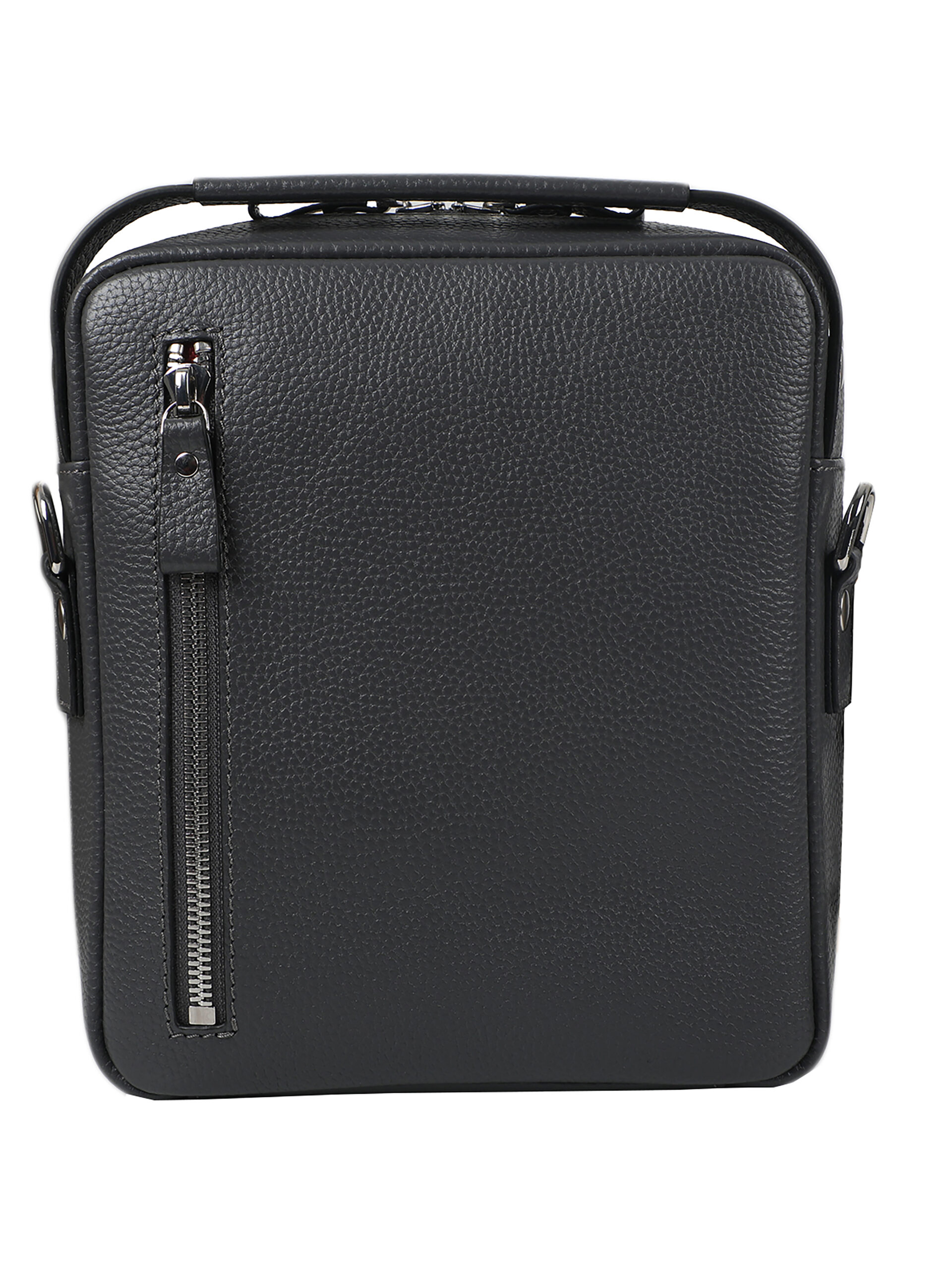 A Class Hakiki Deri Flotr Grı Erkek Postacı çantası 22×19×6,5 cm - Image 2