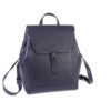 A Class Hakiki Deri Vizon Sırt Çantası 38X30X16 CM - Navy Blue
