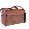 A Class Hakiki Deri Nubuk Bayan Omuz Çanta 28x16x11cm - Tan