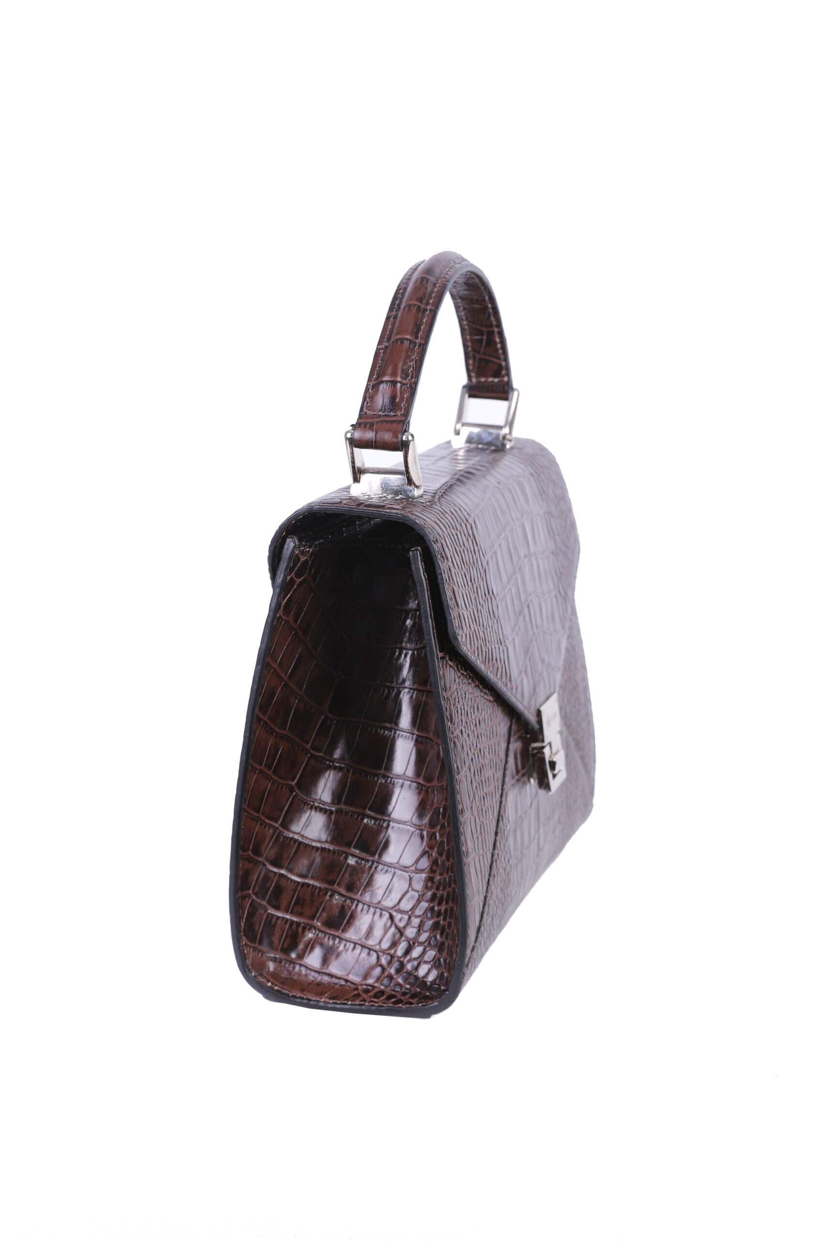 A Class Hakiki Deri Kahverengi Bayan El ve Omuz Çanta 26x20,5x10cm - Image 4