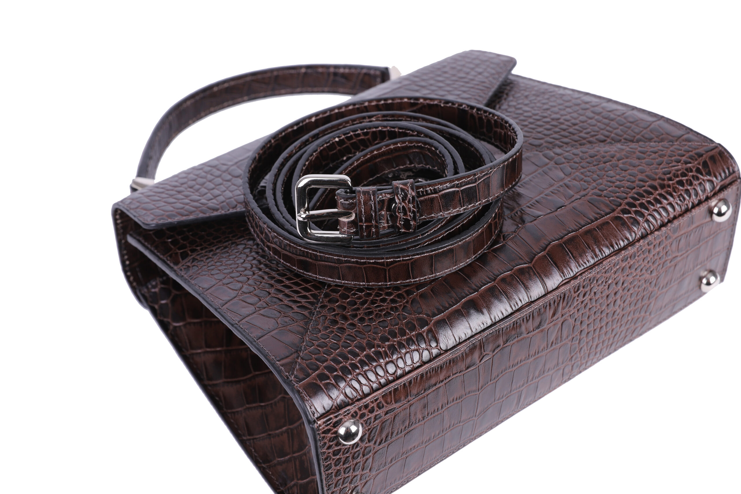 A Class Hakiki Deri Kahverengi Bayan El ve Omuz Çanta 26x20,5x10cm - Image 2